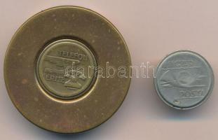 DN "Telefon érme / Magyar Posta" Cu bárca eredeti fém dobozkában + "Telefon érme / Ma...