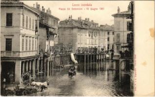 Lecco, Inondata, Piazza XX Settembre 16 Giugno 1901 / flood in 1901 (fl)