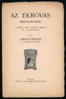 Ardos Frigyes: Az ékrovás. (Kristálymetszés). Nevelő és műkedvelő kézügyességi munkálatok könyvtára ...