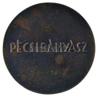 1971. "50 éves a Pécsi Bányász" kétoldalas bronz emlékérem eredeti tokban (88mm). A klubot...