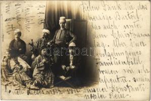 1908 Törökök / Turkish folklore. Sebah & Joaillier Constantinople photo