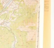 1969-1972 Magyar Néphadsereg Vezérkara, 3 db katonai oktatótérkép, 1 : 50.000, feltekerve, 54x49 cm