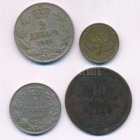 Vegyes: Olaszország 1866M 10c bronz + Szerb-Horvát-Szlovén Királyság 1925. 1D Cu-Ni "I. Alexand...