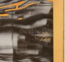 Hollóházi Szász Endre (1926-2003): Békehajó- A Hilton hotelben található eredeti falfestményről kész...