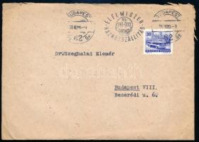 1965 Passuth László (1900-1979) író saját kézzel aláírt gépelt levele borítékkal, Szeghalmi Elemér i...