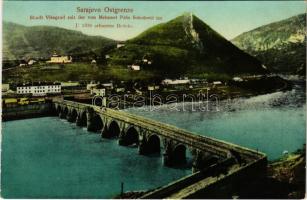 Visegrad, Sarajevo Ostgrenze, Mehmed Pasa Sokolovic im. J. 1570 erbauten Brücke / bridge, mountains