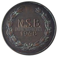 Fonyó Márton (?-?) 1948. "Nemzeti Sport Bizottság" kétoldalas bronz emlékérem zománcozott ...