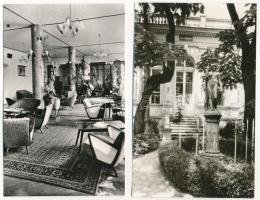 Balatonfüred - 8 db modern Képzőművészeti Alap 1,20 Ft-os képeslap (posta, üdülő, KIOSZ üdülő, Jókai...