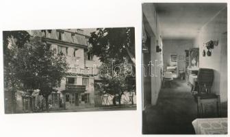 Balatonfüred - 8 db modern Képzőművészeti Alap 1,20 és 1,40 Ft-os képeslap (KIOSZ üdülő társalgója, ...