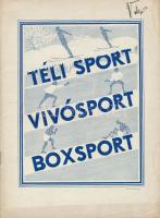 cca 1930 Skaba és Plökl Téli sport, Vívósport, Boxsport katalógus. Gazdag illusztrációkkal az egyes termékek esetében.