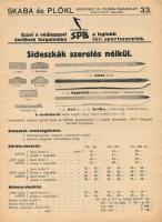 cca 1930 Skaba és Plökl Téli sport, Vívósport, Boxsport katalógus. Gazdag illusztrációkkal az egyes ...