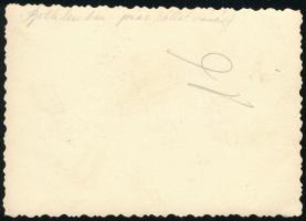 cca 1928 Állatvásár az erdélyi Bethlenben, hátoldalon feliratozott fotó, 6×8,5 cm