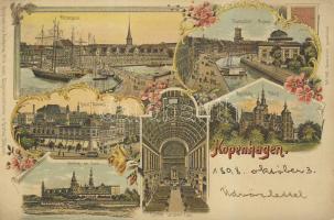 1898 Coppenhagen with hotel litho