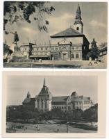 Kecskemét - 8 db modern Képzőművészeti Alap képeslap (Fő tér, Kossuth tér, zsinagóga, Országos nevel...