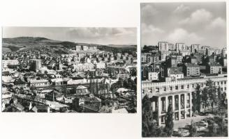 Salgótarján - 6 db modern Képzőművészeti Alap képeslap (Szökőkút, Sztahanovisták útja, Zagyvapálfalv...