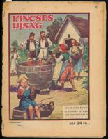 1943-1944 Kincses Újság 2 db száma, benne képregényekkel (Peti és Pali), kissé viseltes állapotban