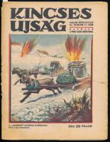 1943 Kincses Újság 2 db száma, benne képregények, német hadikitüntetések, stb. Kissé viseltes állapo...