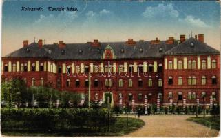 Kolozsvár, Cluj; Tanítók háza. Kuhn Albert kiadása / teachers&#039; house (fa)