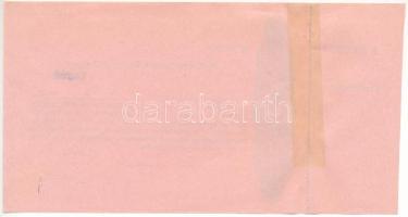 1926- A Magyar Nemzeti Bank ceglédi fiókintézetének átvételi elismervénye, hajtatlan, de az ellenőrz...