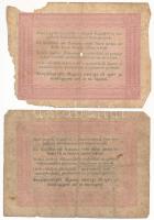 1848. 5Ft "Kossuth bankó" barna nyomat (2x) T:VG fo., aranyghiány Adamo G109A