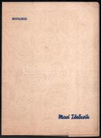 cca 1960 Mari Törőcsik. (Törőcsik Mari életét, munkásságát, filmszerepeit ismertető, képes prospektu...