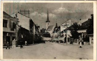 1942 Dés, Dej; Fő tér / main square (ragasztónyom / glue marks)