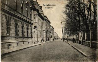 1914 Nagykanizsa, Sugár út, a parkot övező téglakerítés mára már eltűnt (EK)