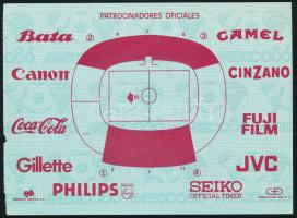 1986 Mexikói foci VB belépőjegy (francia-kanadai meccs)