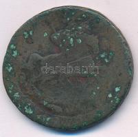 Orosz Birodalom 1763. 2k Cu "II. Katalin" (20,90g) T:F patinaRussian Empire 1763. 2 Kopeks Cu "Catherine II" (20,90g) C:F patina Krause C#58.6