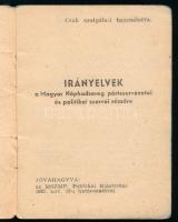 1957 MSZMP irányelvek a Néphadsereg pártszervei részére