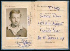 1965 Tenisz Szövetség arcképes igazolványa