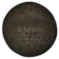 1724PH Poltura Ag "III. Károly" (1,07g) T:F patina
Huszár 1631., Unger II.: 1202