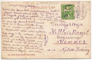 Nyitrasárfő, Nitrianska Blatnica; Mária utca, templom. Laufer Ármin kiadása / street, church (EK)