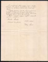 1902 Pozsonyi légszeszgyári kinevezési kérelem elutasítva, bélyeggel, pozsonyi pecséttel