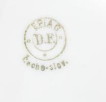 Epiag DF szószos edény. Kézzel festett, jelzett, hibátlan 22x10 cm