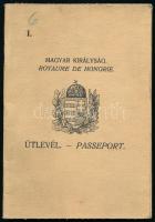 1936 Magyar Királyság által kiállított útlevél csehszlovák vízummal