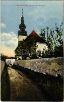 1914 Nagyrőce, Gross-Rauschenbach, Velká Revúca; Evangélikus templom. Fehér Dezső kiadása / Lutheran church (EK)