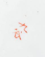 Japán, kézzel festett teás csésze aljjal. Apró hajszál repedéssel