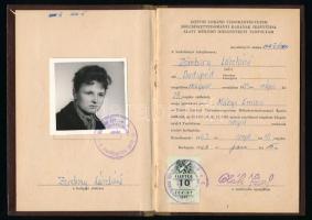 1958-1963 2 db arcképes nyelvvizsga bizonyítvány (angol, német)