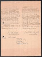 1947 Magyar-csehszlovák lakosságcsere kapcsán kiadott kétnyelvű meghatalmazás