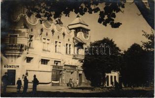 1950 Sátoraljaújhely, Konzum, üzletek. photo (EK)