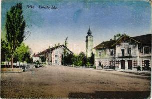 Felka, Velká (Poprád, Tátra, Magas-Tátra, Vysoké Tatry); Turistaház. Vasúti levelezőlapárusítás / tourist house, villa (r)