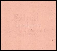 cca 1960 Hölgy divatos fejfedőben, kartonra kasírozott fotó Szipál budapesti műterméből, hátoldalán ...