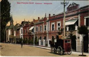 1917 Pöstyén, Piestany; Királysor, Király villa. Weinreb Adolf kiadása / Königszeile / street view, villa (EB)