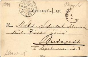 1899 (Vorläufer) Trencsénteplic, Trencianske Teplice; Baracska. Gansel Lipót 29. / general view (EK)