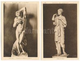 SZOBROK - 53 db régi múzeumi képeslap / SCULPTURES - 53 pre-1945 museum postcards