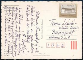 cca 1990 id. Rubik Ernő (1910-1997) gépészmérnök, pilóta, repülőgép-tervező autográf, aláírt karácsonyi üdvözlőlapja