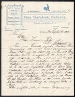 1909 Csákova, Séra Testvérek fejléces üzleti levele