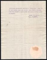 1906 Pozsonyi női konfekciónagykereskedő (Tausky J. Fiai) fejléces levele