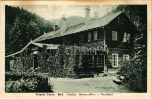 1929 Thurzófüred, Kúpele Turzov (Gölnicbánya, Gelnica); Vendéglő, étterem / Jedalna / Restauration / restaurant (fl)